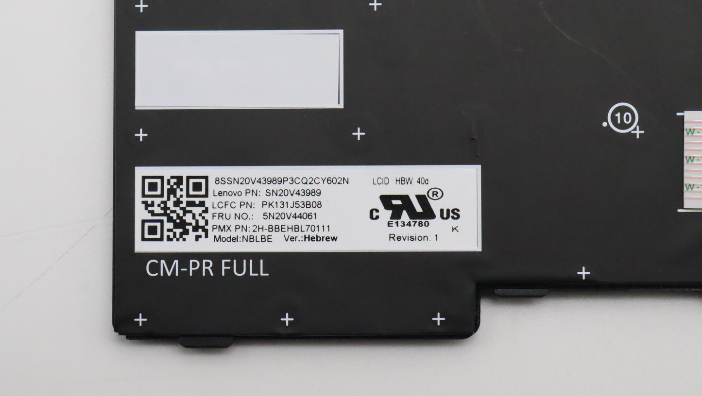 Lenovo Cmfl-Cs20,Bk-Bl,Pmx,Hbw - 5N20V44061