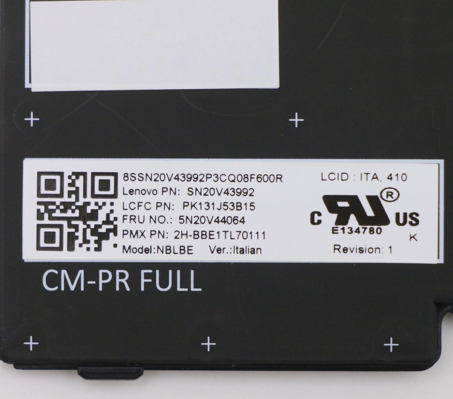 Lenovo Cmfl-Cs20,Bk-Bl,Pmx,Ita - 5N20V44064