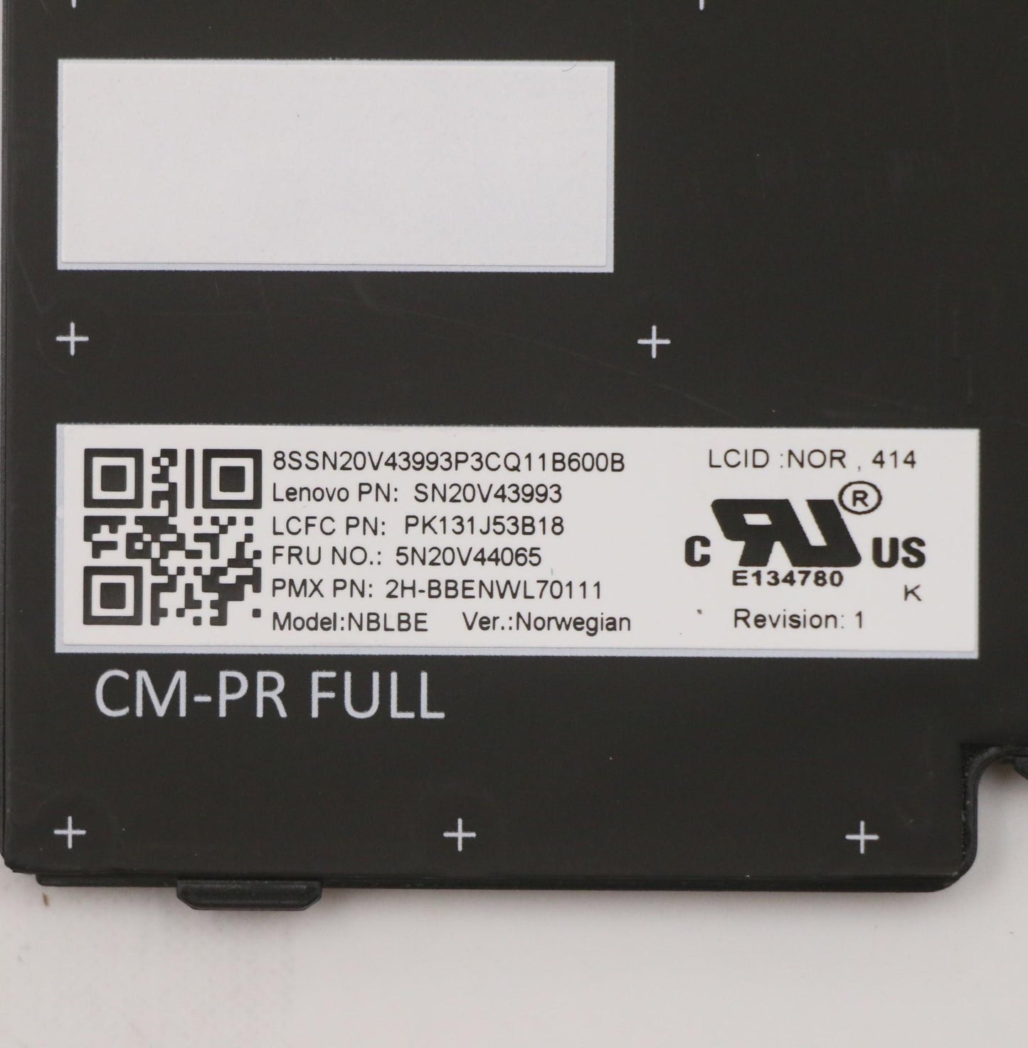 Lenovo Cmfl-Cs20,Bk-Bl,Pmx,Nor - 5N20V44065