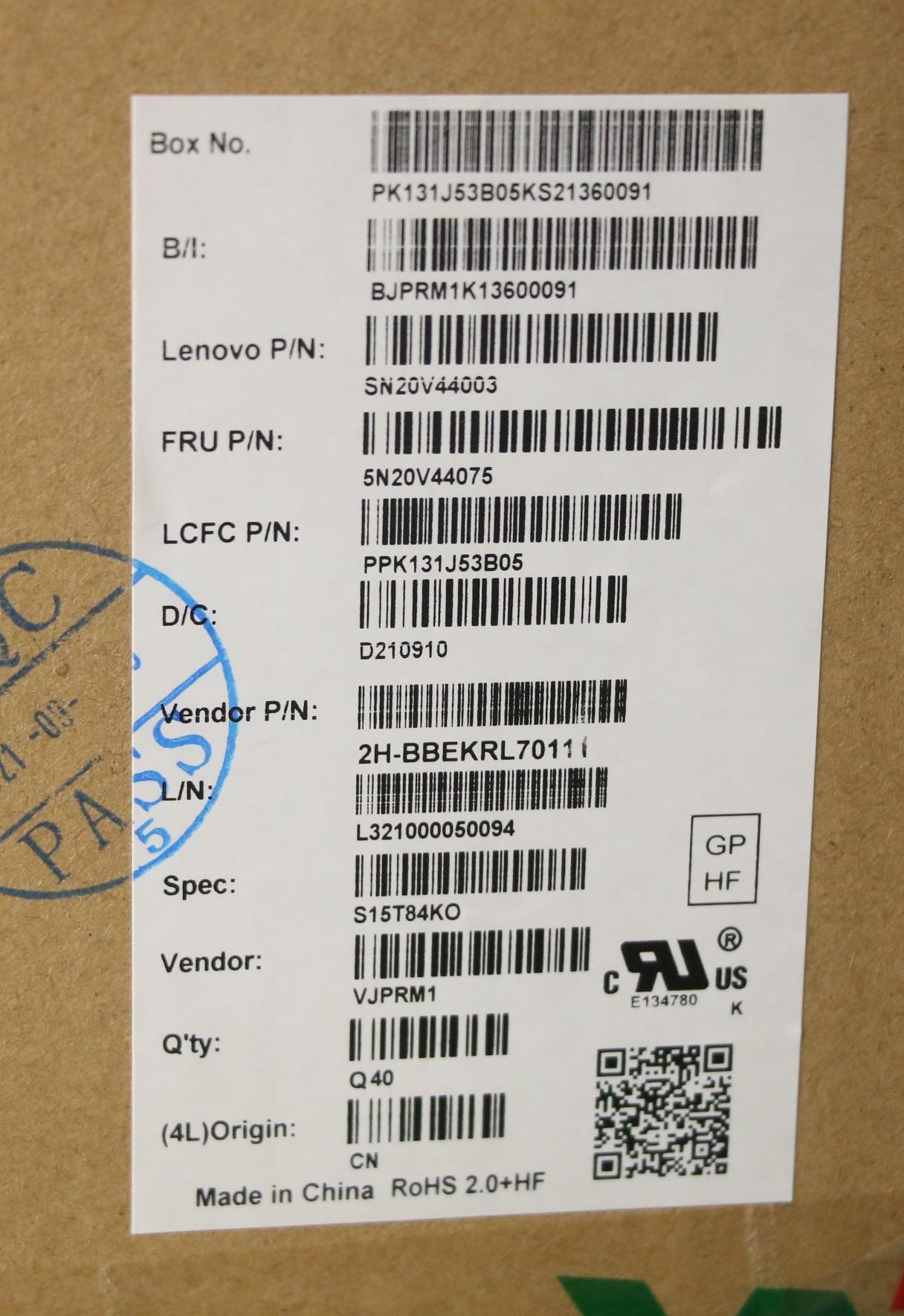 Lenovo Cmfl-Cs20,Bk-Bl,Pmx,Kor - 5N20V44075