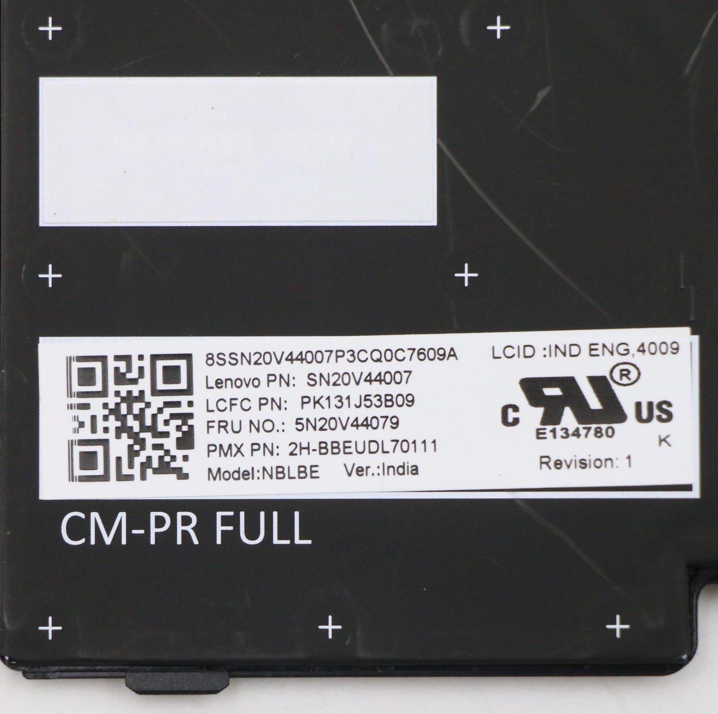 Lenovo Cmfl-Cs20,Bk-Bl,Pmx,Ind Eng - 5N20V44079