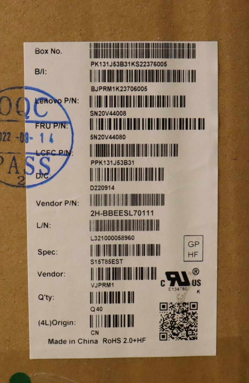 Lenovo Cmfl-Cs20,Bk-Bl,Pmx,Est - 5N20V44080