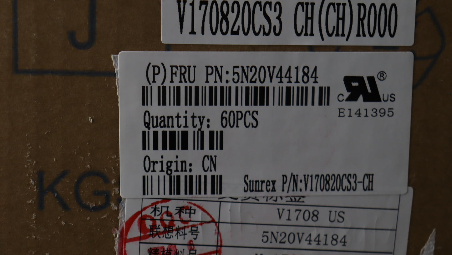 Lenovo Cmfl-Cs20,Bk-Nbl,Srx,Tc - 5N20V44184