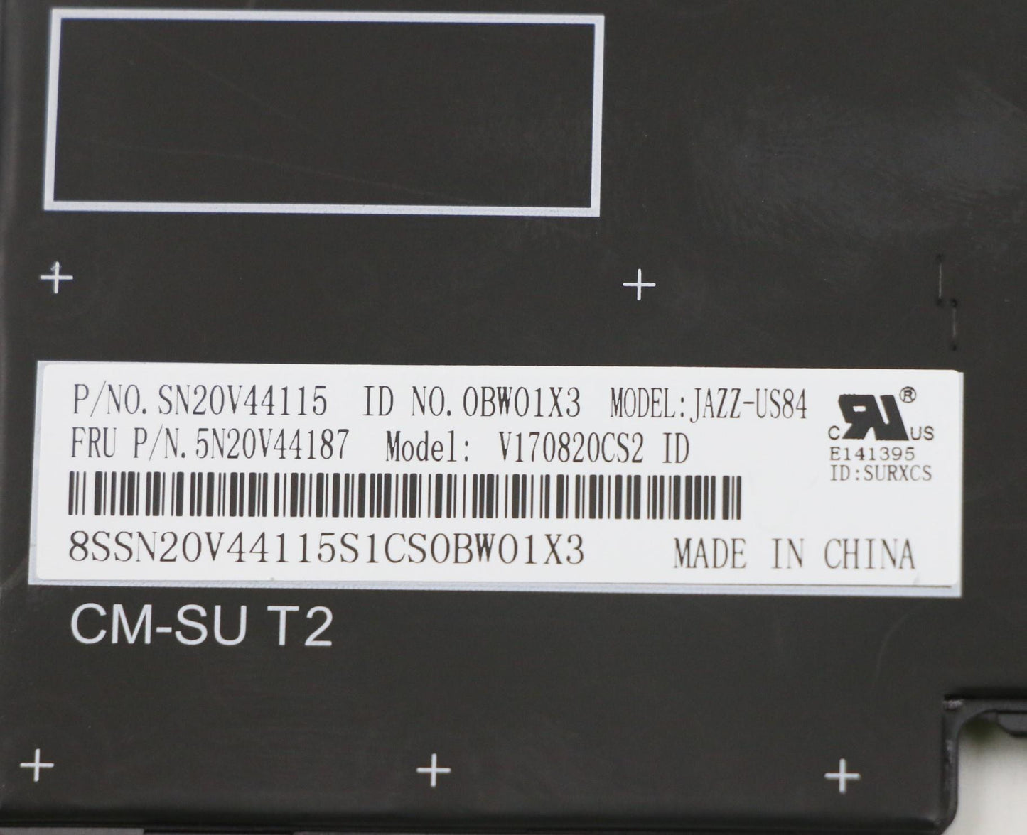 Lenovo Cmfl-Cs20,Bk-Nbl,Srx,Ind Eng - 5N20V44187