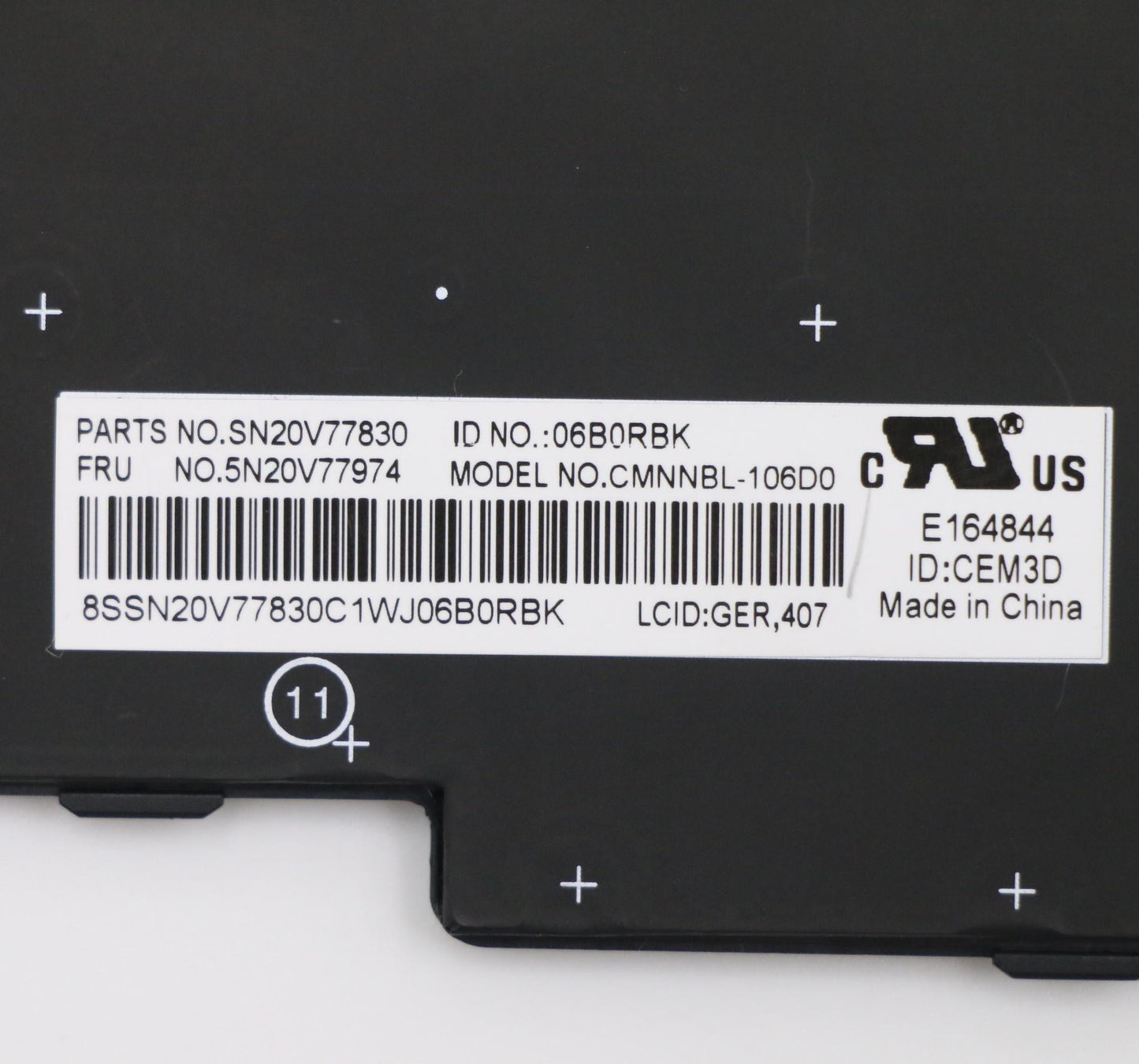 Lenovo Cmnm-Cs20,Bk-Nbl,Chy,Ger - 5N20V77974