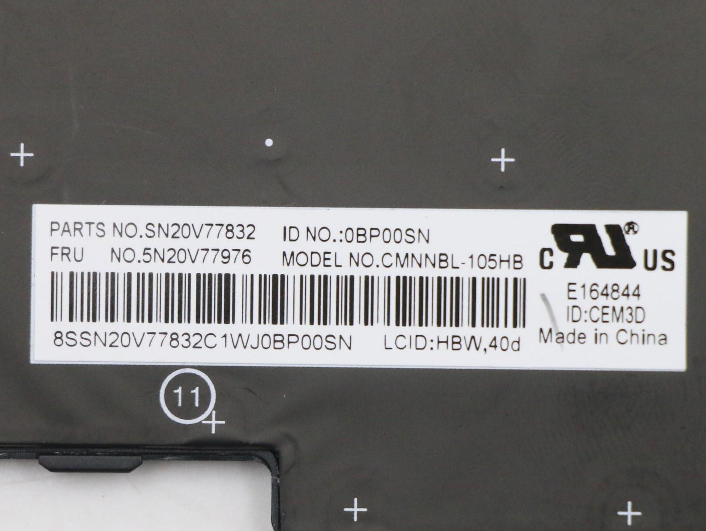 Lenovo Cmnm-Cs20,Bk-Nbl,Chy,Hbw - 5N20V77976