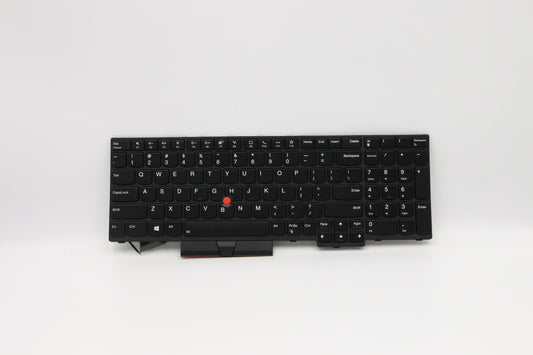 Lenovo Internal Keyboard, USA English, Black, Backlight, with Number Pad - 5N20V77999