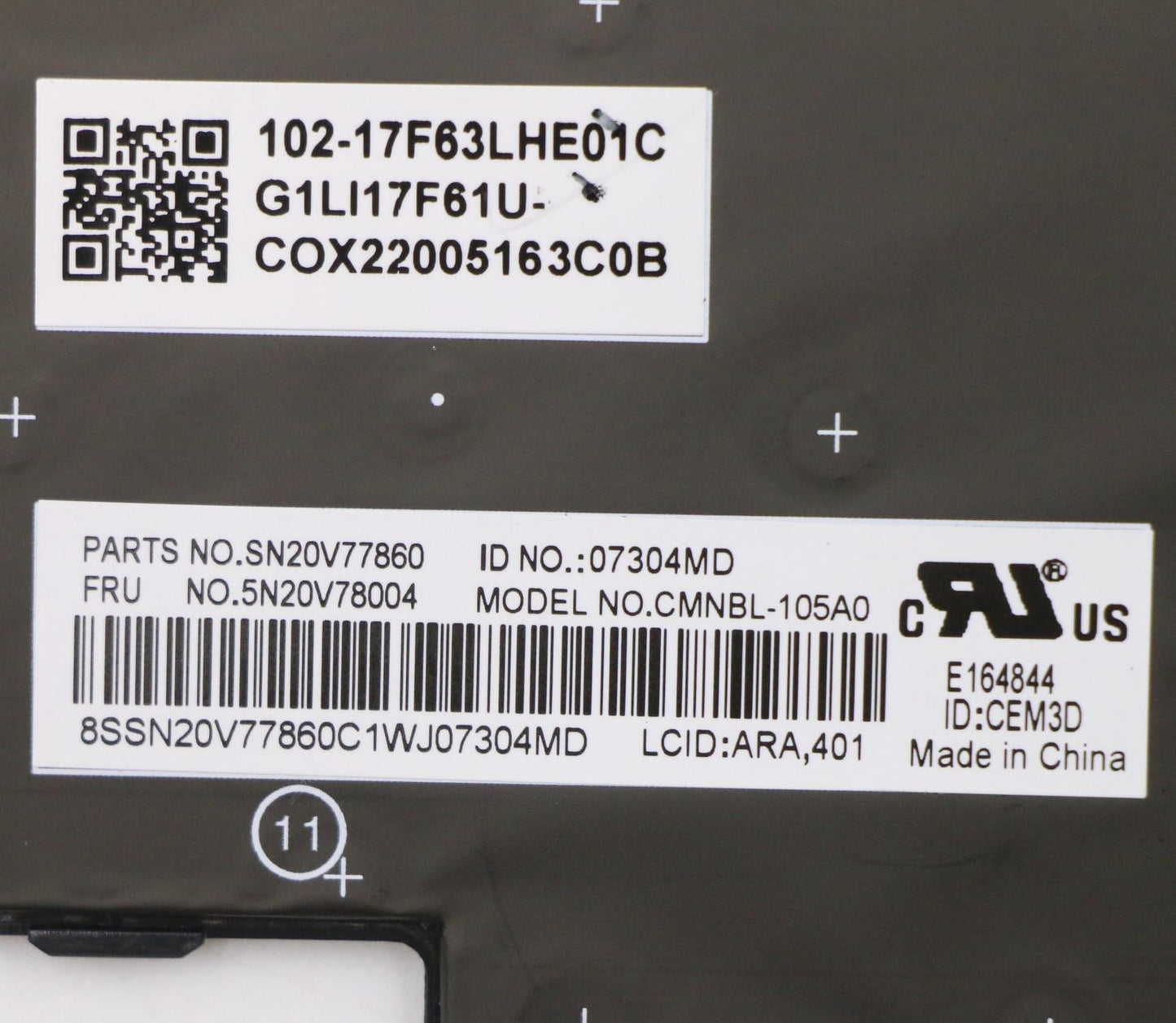 Lenovo Cmnm-Cs20,Bk-Bl,Chy,Ara - 5N20V78004