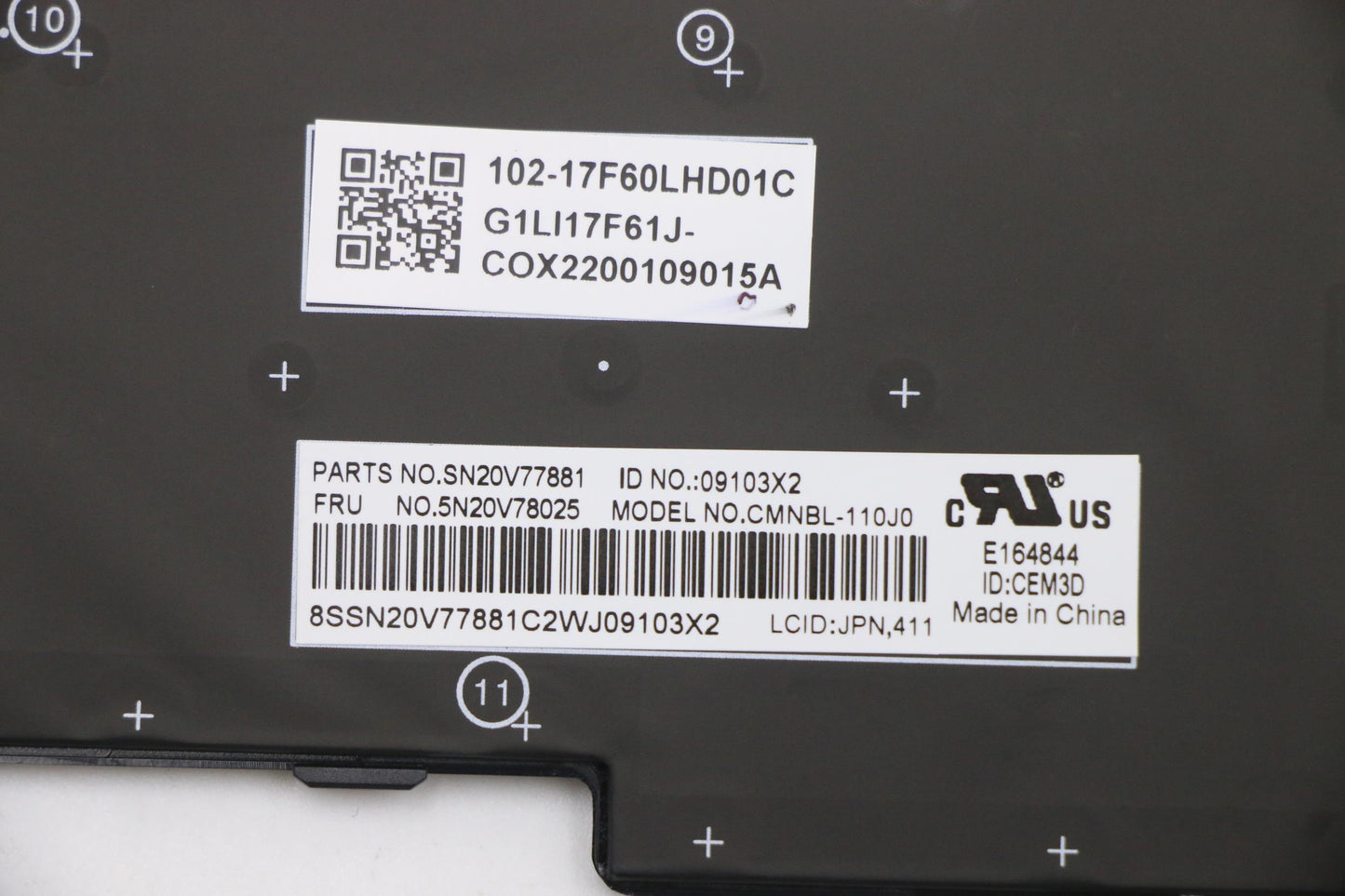 Lenovo Cmnm-Cs20,Bk-Bl,Chy,Jpn - 5N20V78025