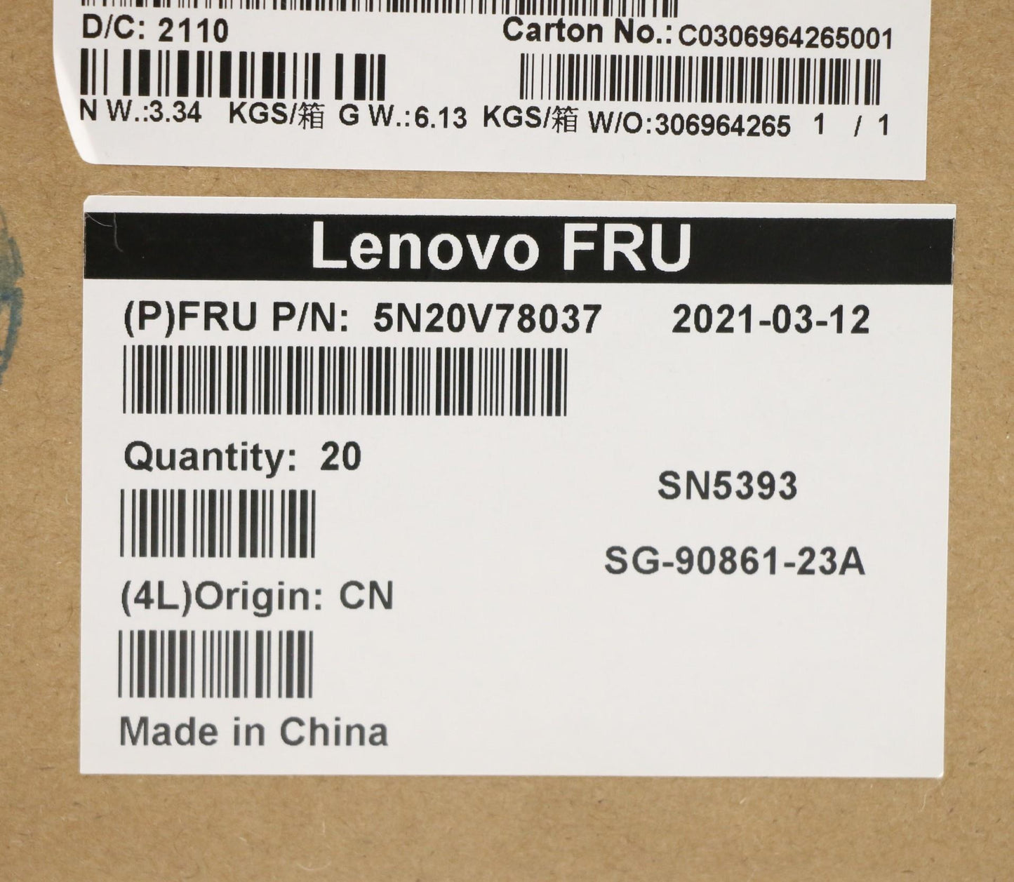 Lenovo Cmnm-Cs20,Bk-Nbl,Ltn,058 Fra - 5N20V78037