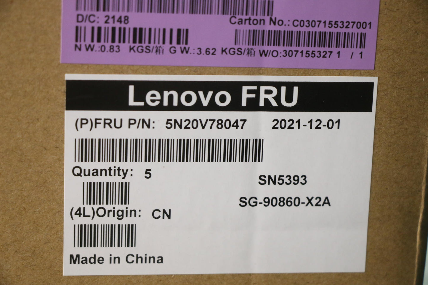 Lenovo Cmnm-Cs20,Bk-Nbl,Ltn,Gre - 5N20V78047