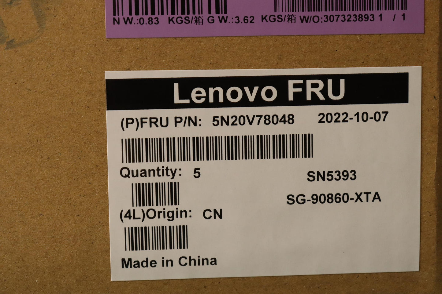 Lenovo Cmnm-Cs20,Bk-Nbl,Ltn,Hbw - 5N20V78048