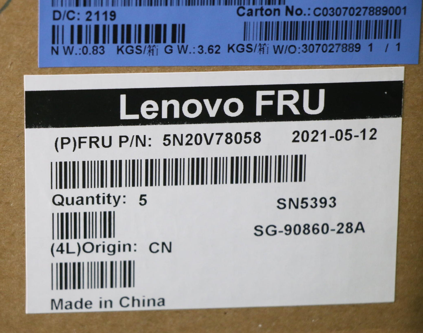 Lenovo Cmnm-Cs20,Bk-Nbl,Ltn,Tur - 5N20V78058