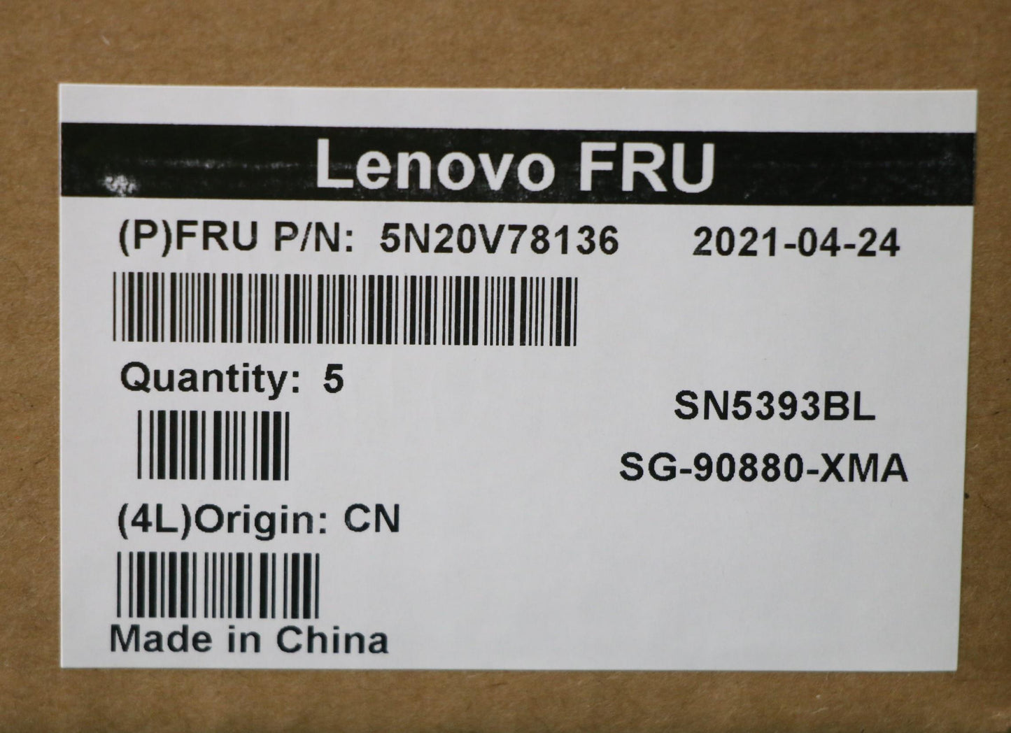 Lenovo Cmnm-Cs20,Bk-Bl,Ltn,Tc - 5N20V78136