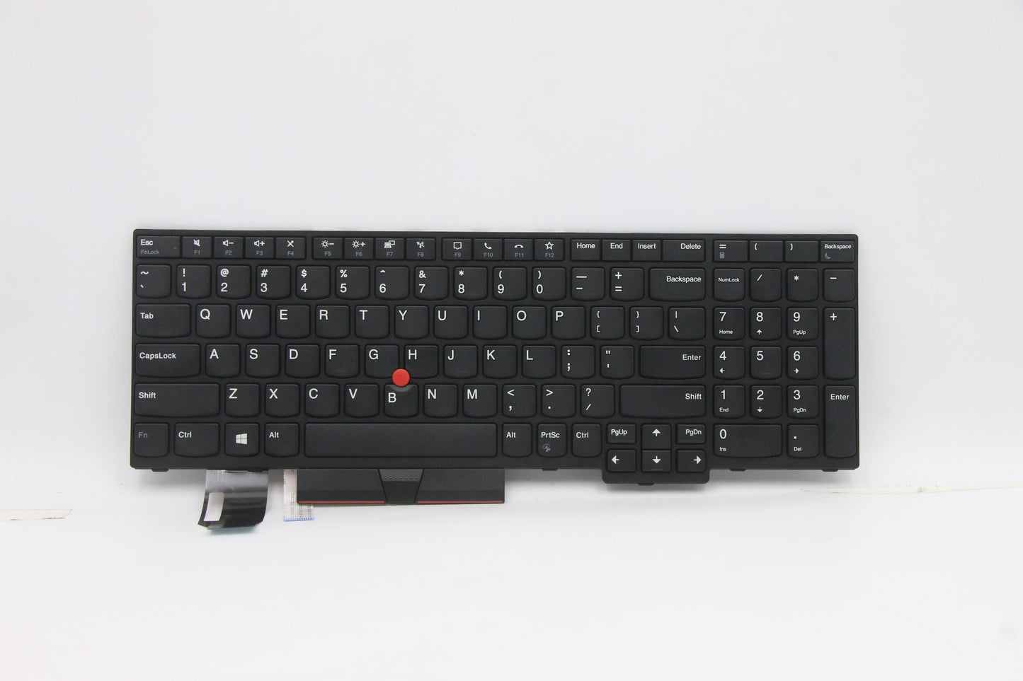 Lenovo Internal Keyboard, USA English, Black, Non-Backlit, with Number Pad - 5N20V78144
