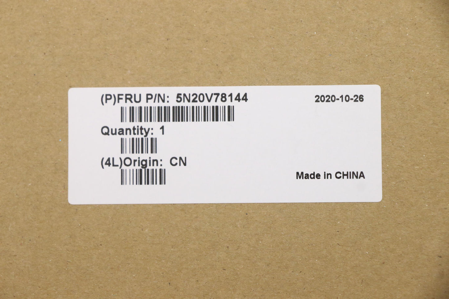 Lenovo Internal Keyboard, USA English, Black, Non-Backlit, with Number Pad - 5N20V78144