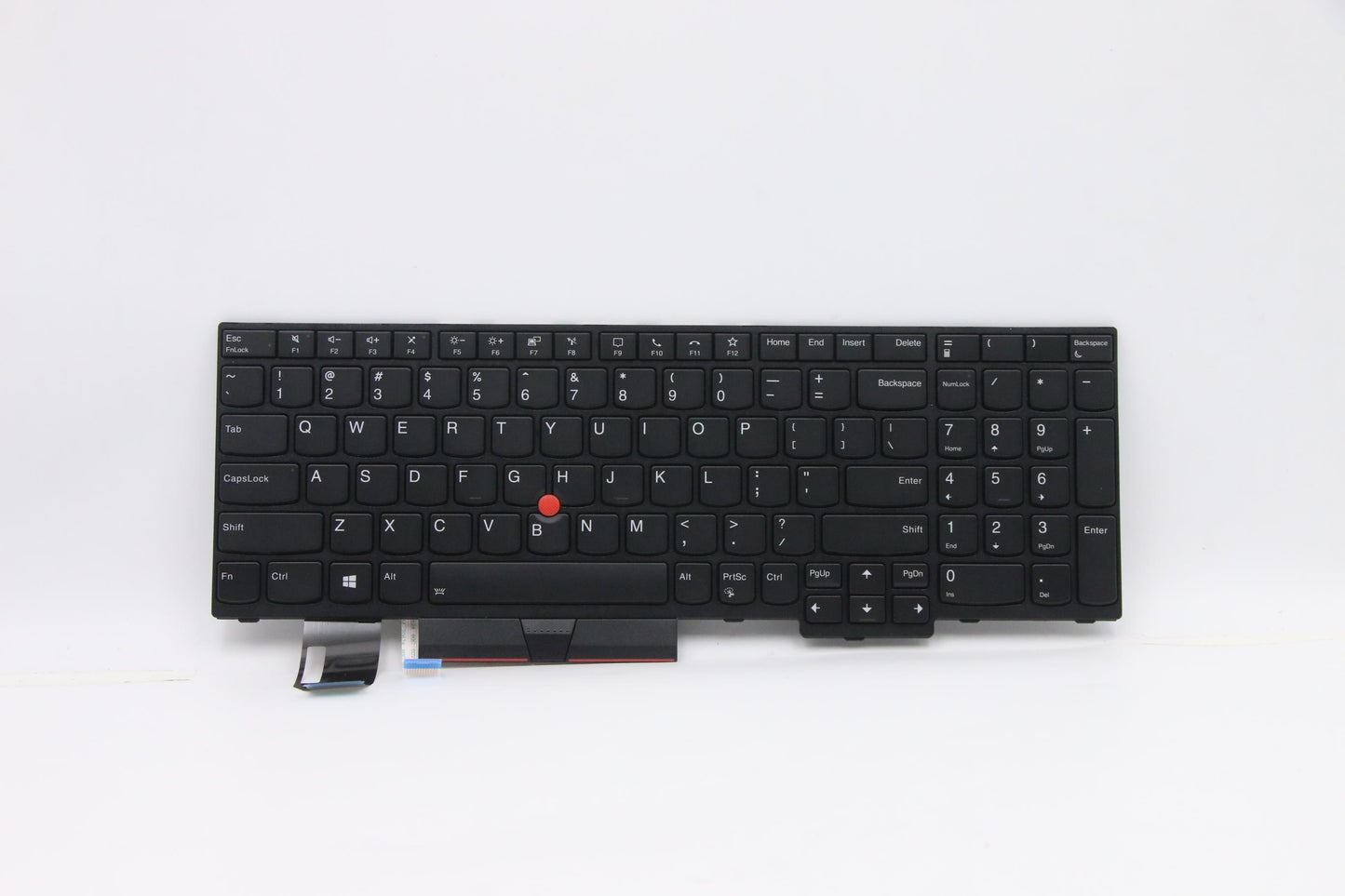 Lenovo USA English Internal Keyboard, Black, Backlit, with Number Pad - 5N20V78907