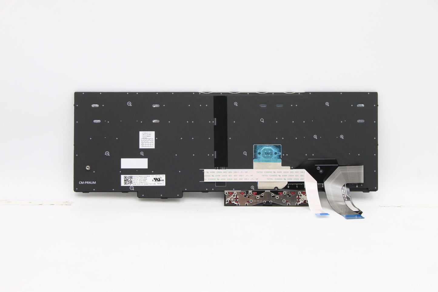 Lenovo Internal Keyboard, Canadian French Layout, Black, Backlit, with Number Pad - 5N20V78909