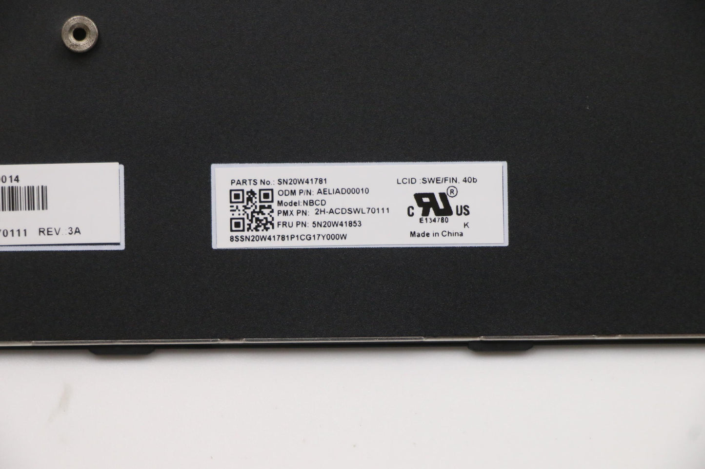 Lenovo 11E Sh Kbd Bk-Nonbl,Pmx,Swe/Fi - 5N20W41853