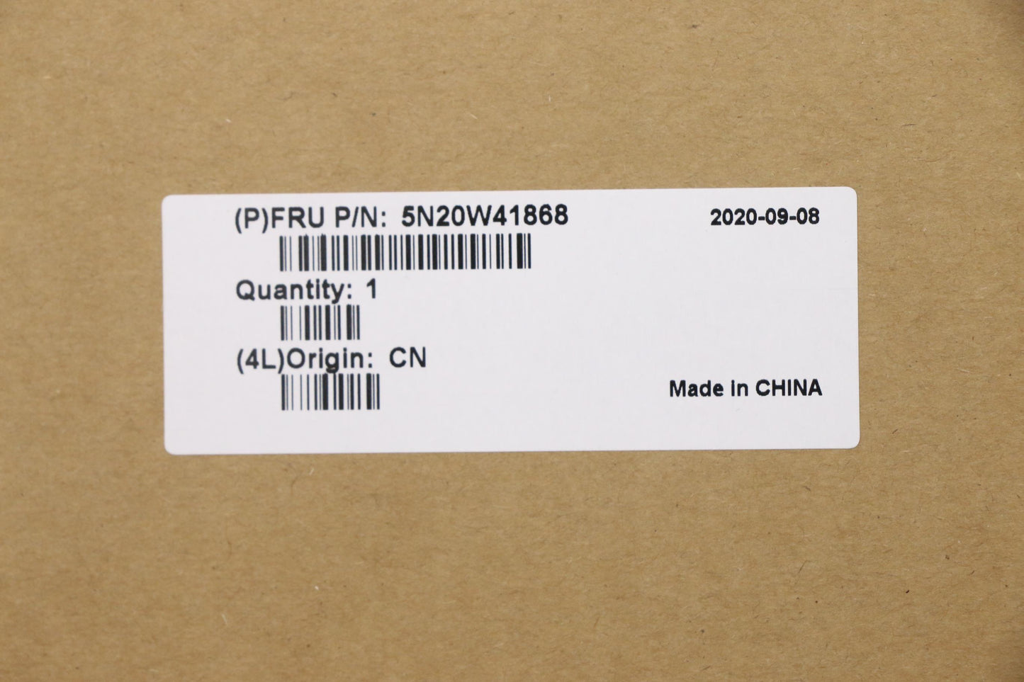 Lenovo Internal Keyboard, USA English, Black, Non-Backlit - 5N20W41868