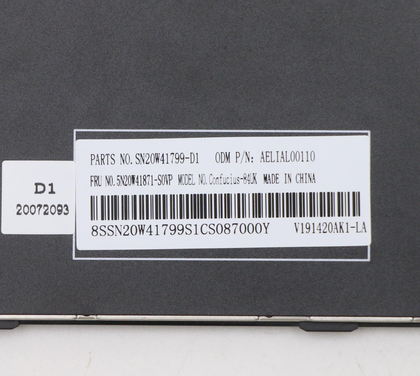 Lenovo 11E Sh Kbd Bk-Bl,Srx,La Spa - 5N20W41871