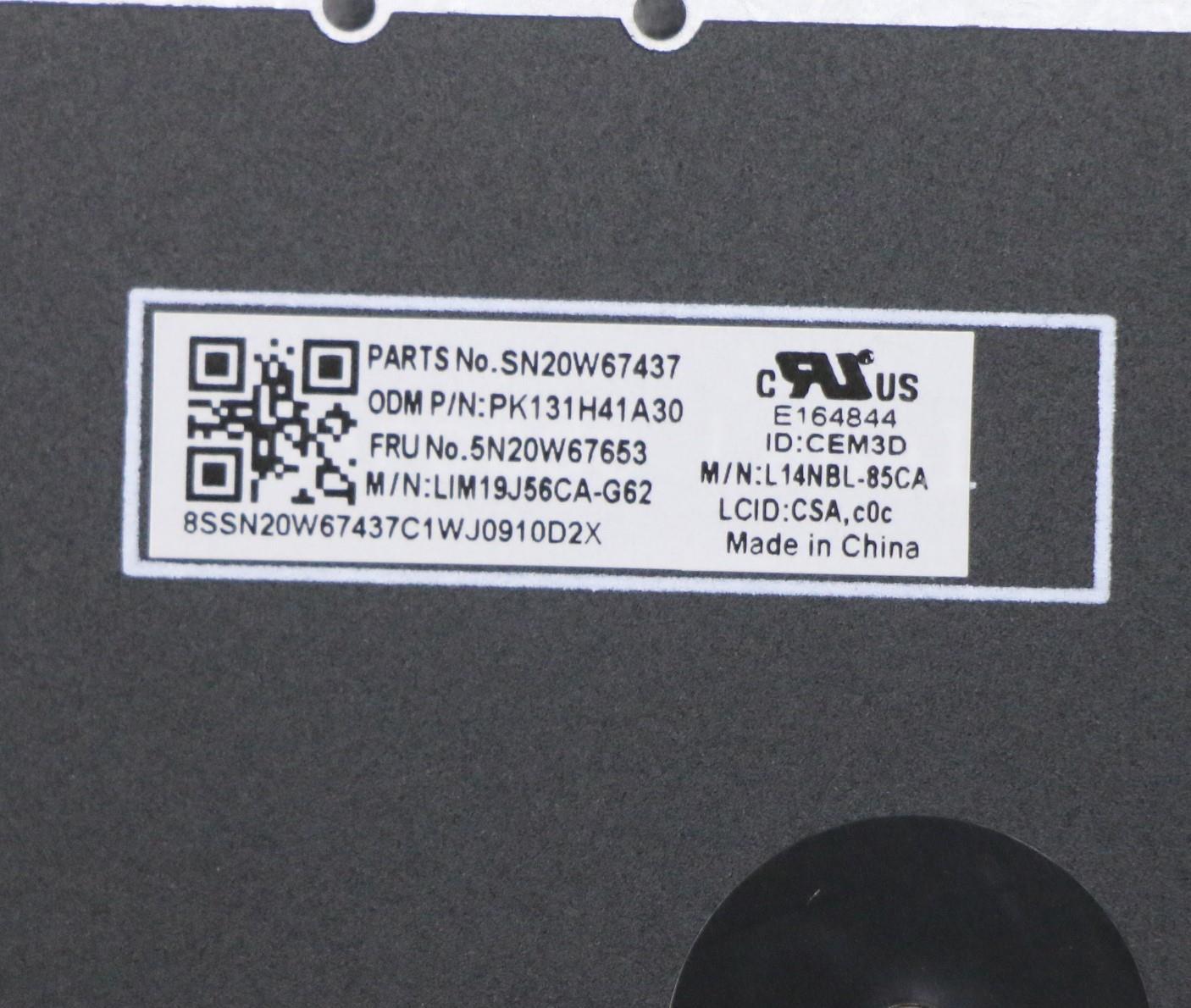 Lenovo Keyboard, Internal - 5N20W67653