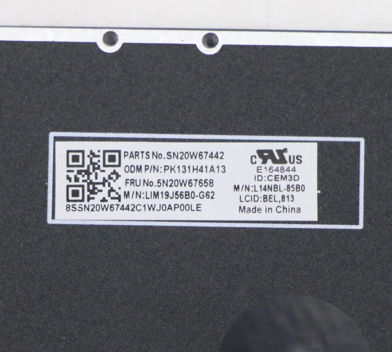 Lenovo Keyboard, Internal - 5N20W67658