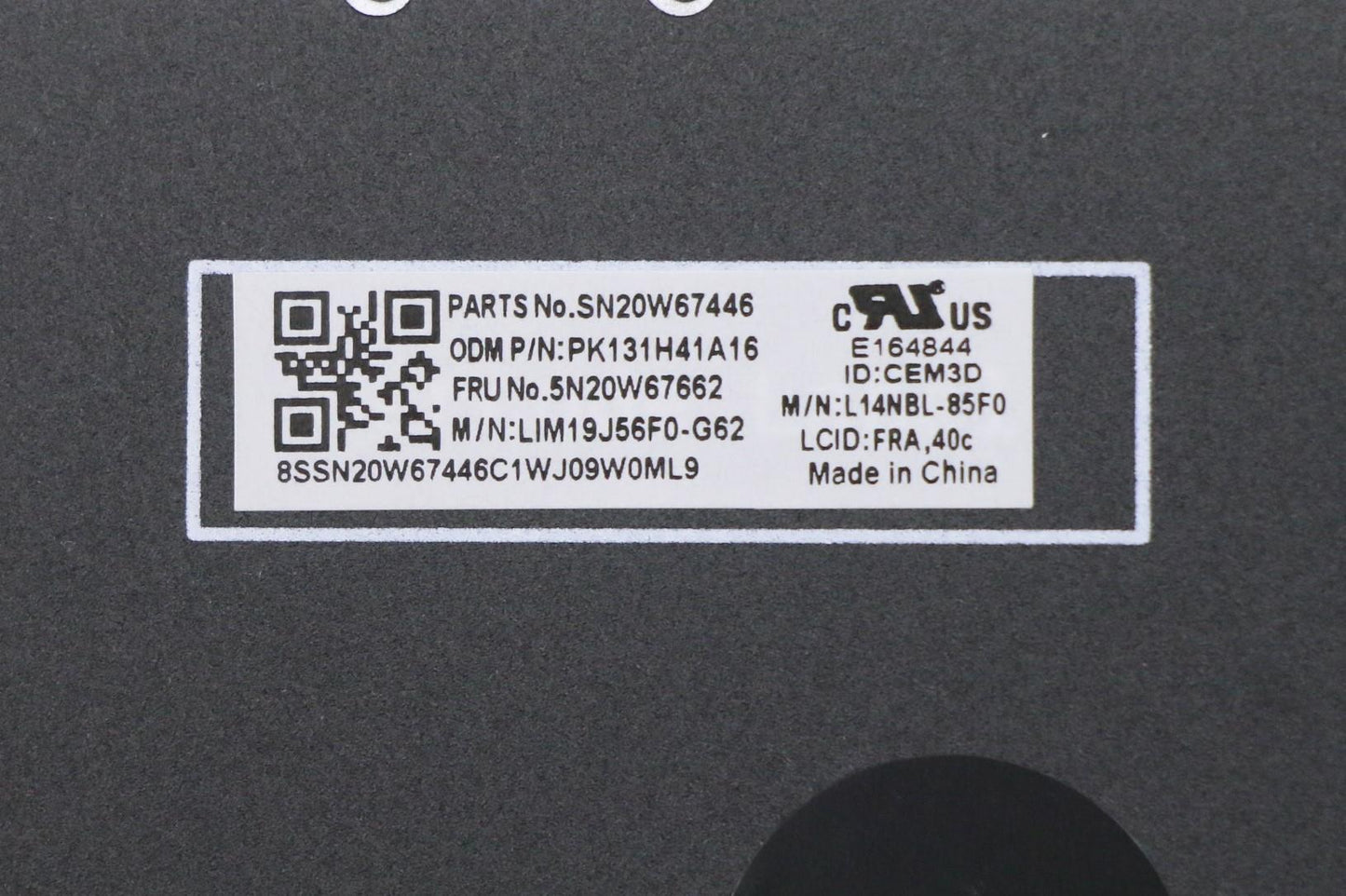 Lenovo Keyboard, Internal - 5N20W67662