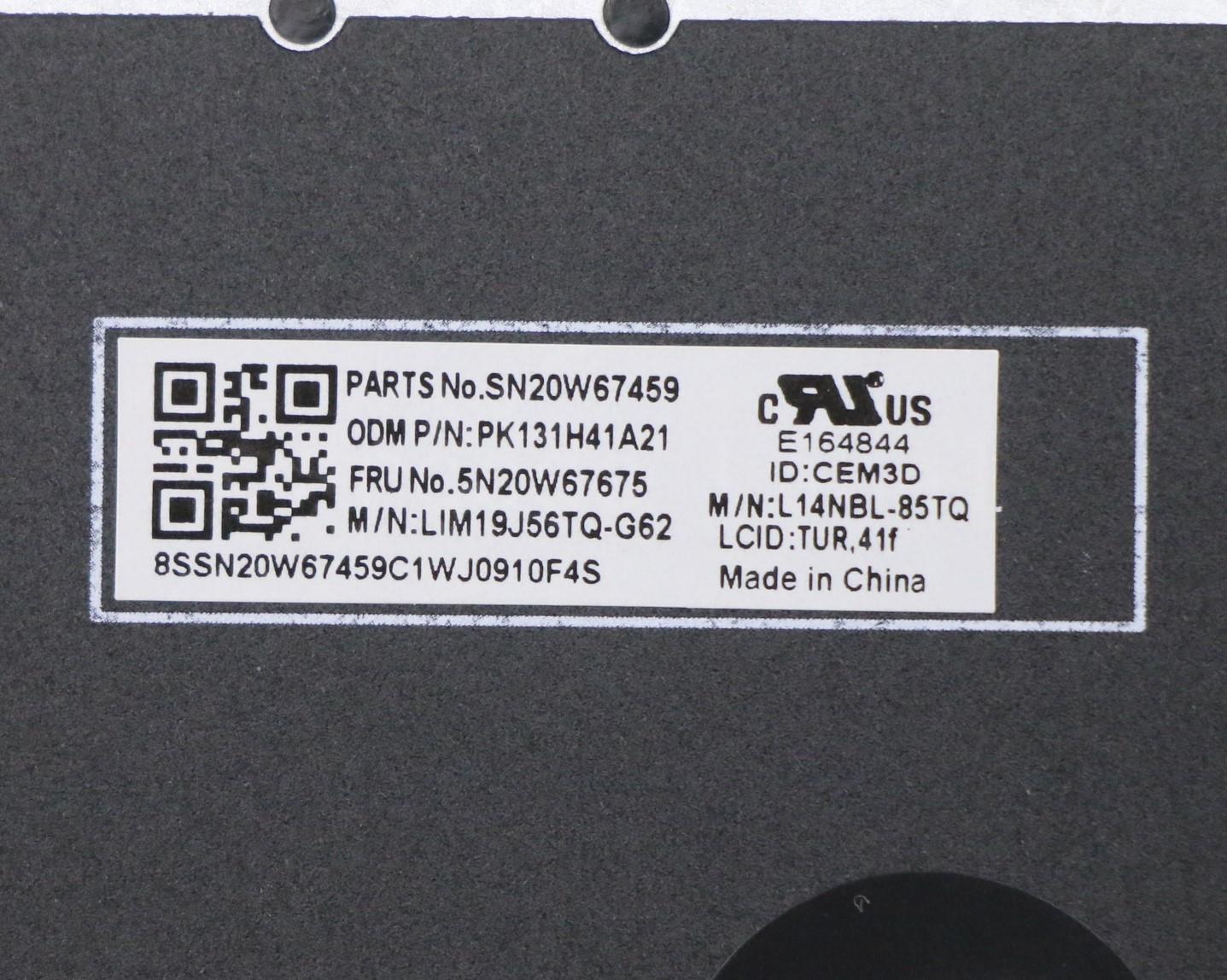 Lenovo Keyboard, Internal - 5N20W67675