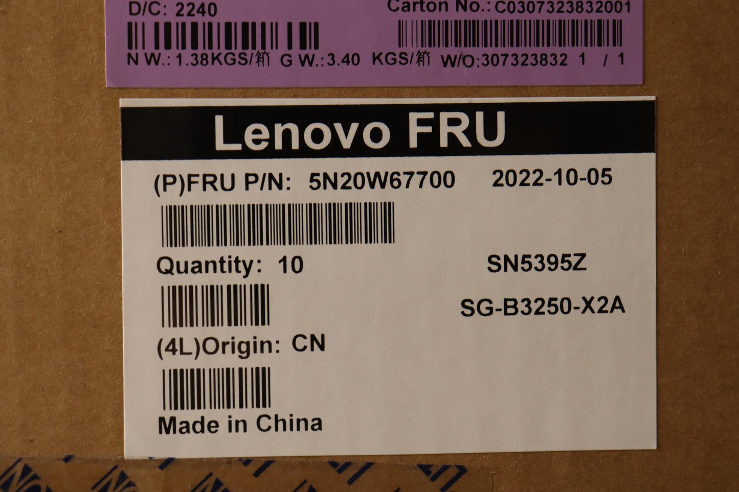 Lenovo Keyboard, Internal - 5N20W67700
