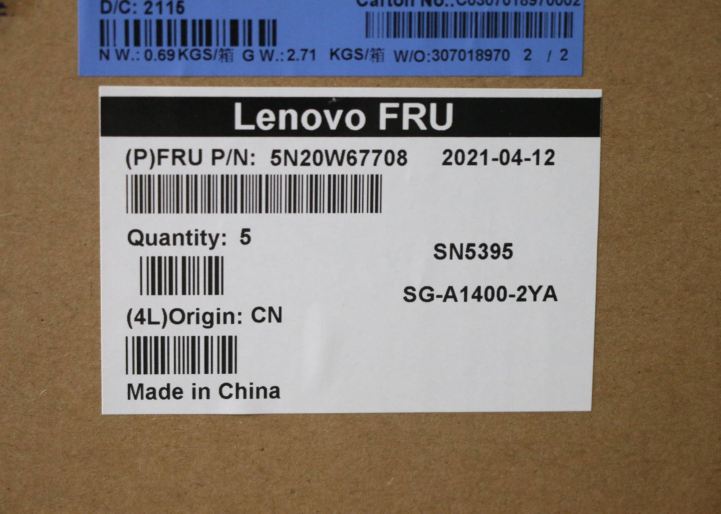 Lenovo Keyboard, Internal - 5N20W67708