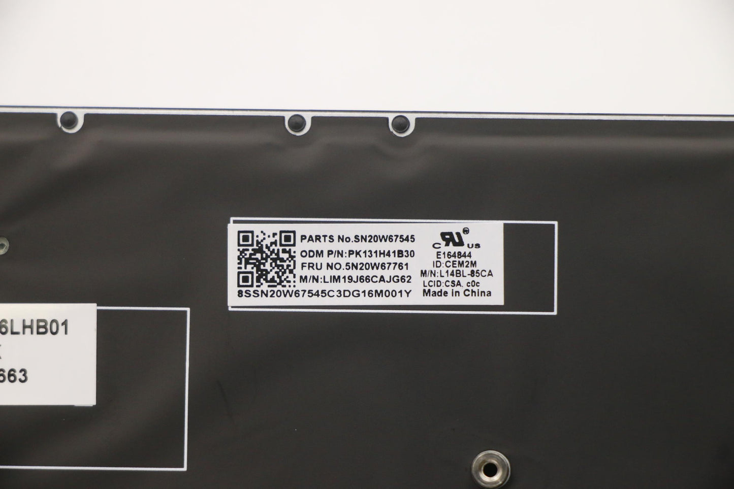 Lenovo Keyboard, Internal - 5N20W67761
