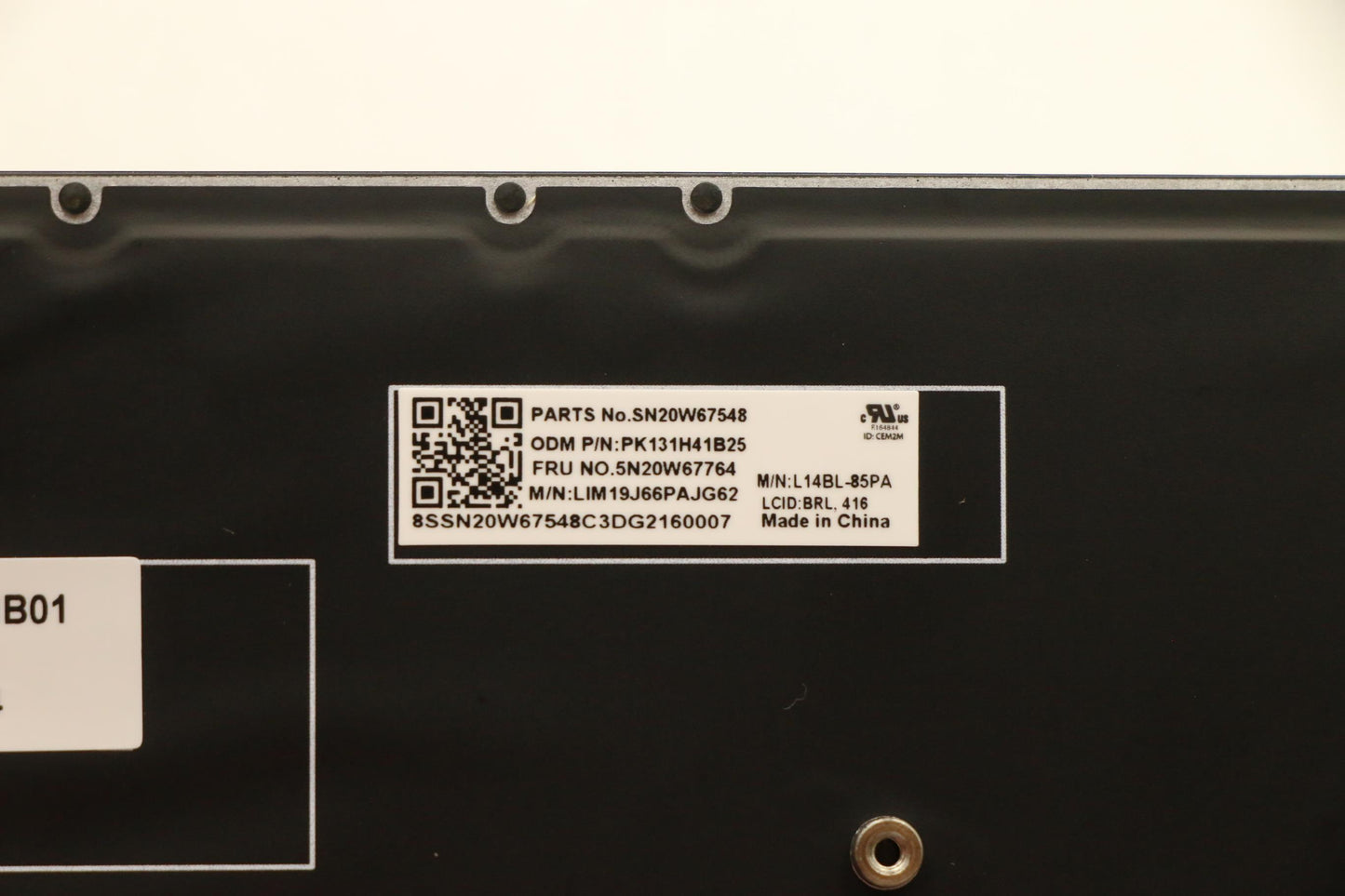 Lenovo Keyboard, Internal - 5N20W67764