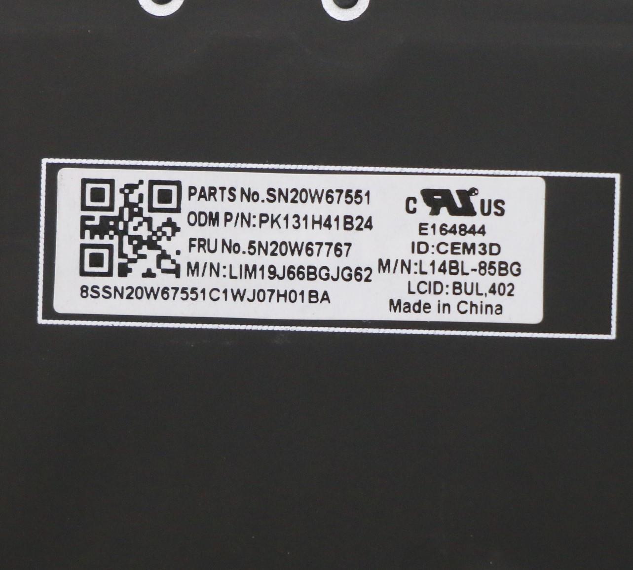Lenovo Keyboard, Internal - 5N20W67767