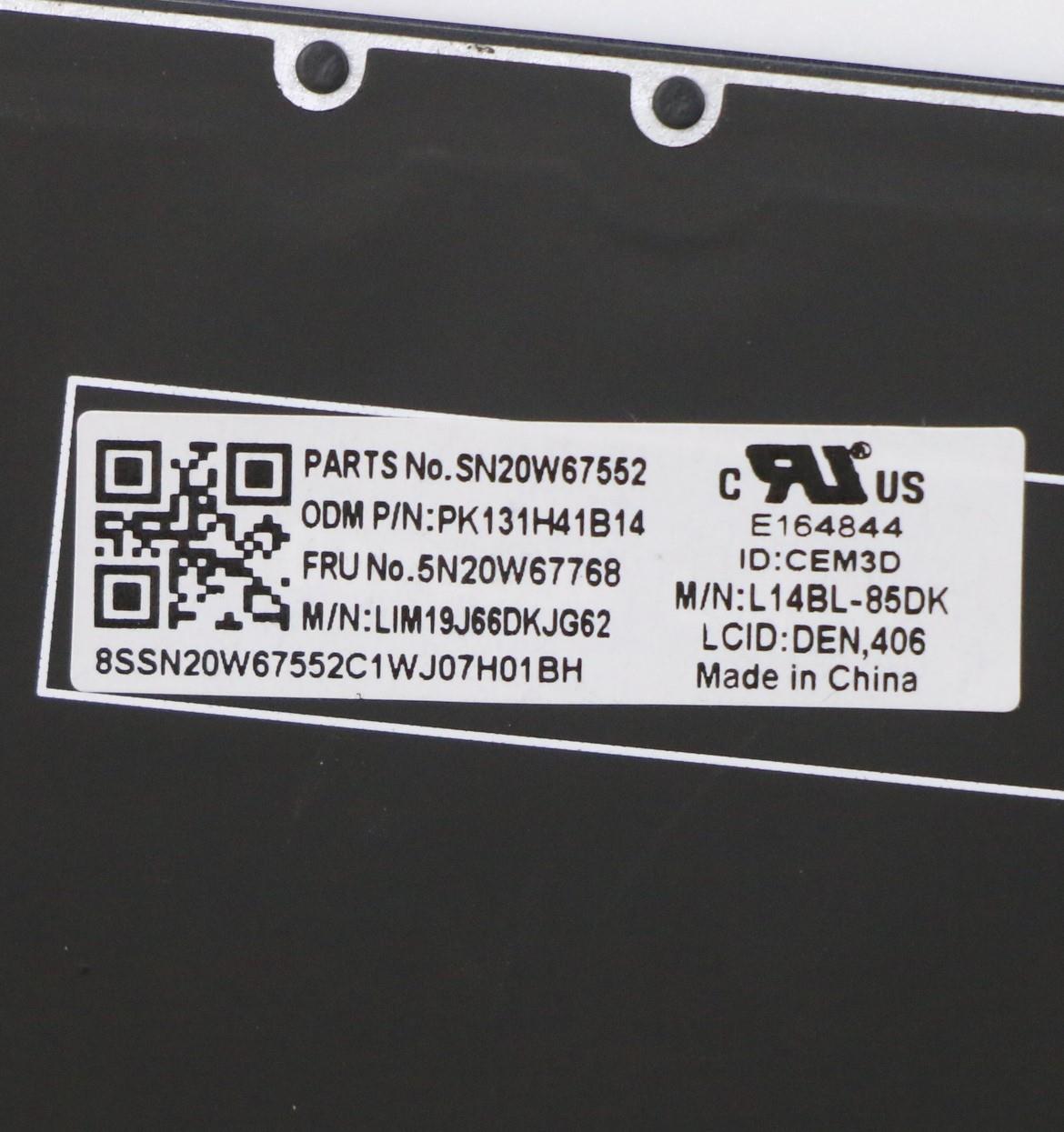 Lenovo Keyboard, Internal - 5N20W67768