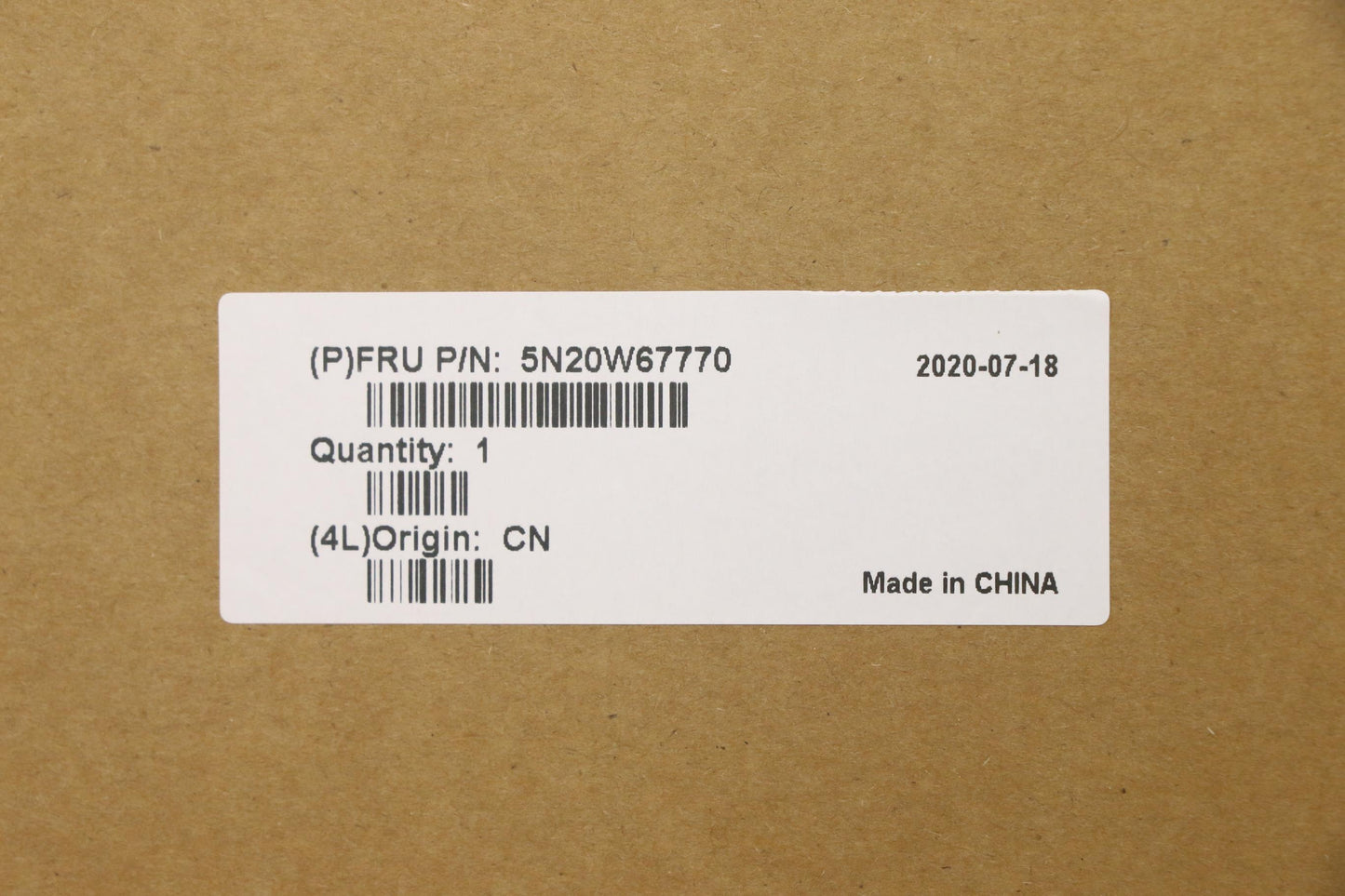 Lenovo Keyboard, Internal - 5N20W67770