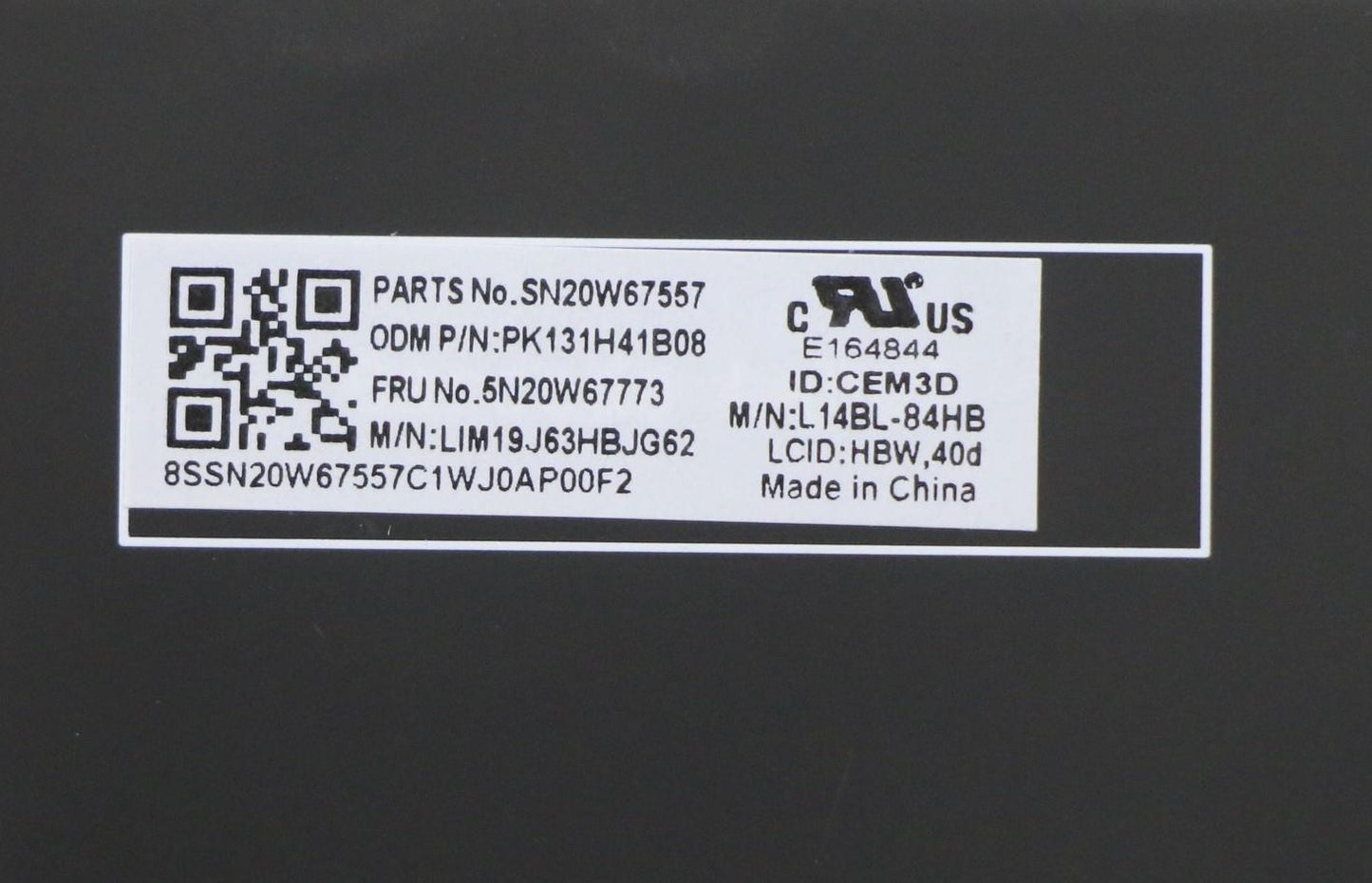 Lenovo Keyboard, Internal - 5N20W67773