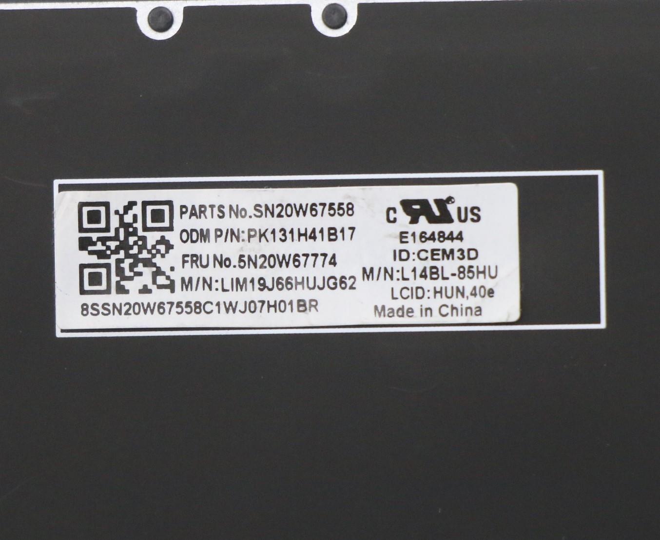 Lenovo Keyboard, Internal - 5N20W67774