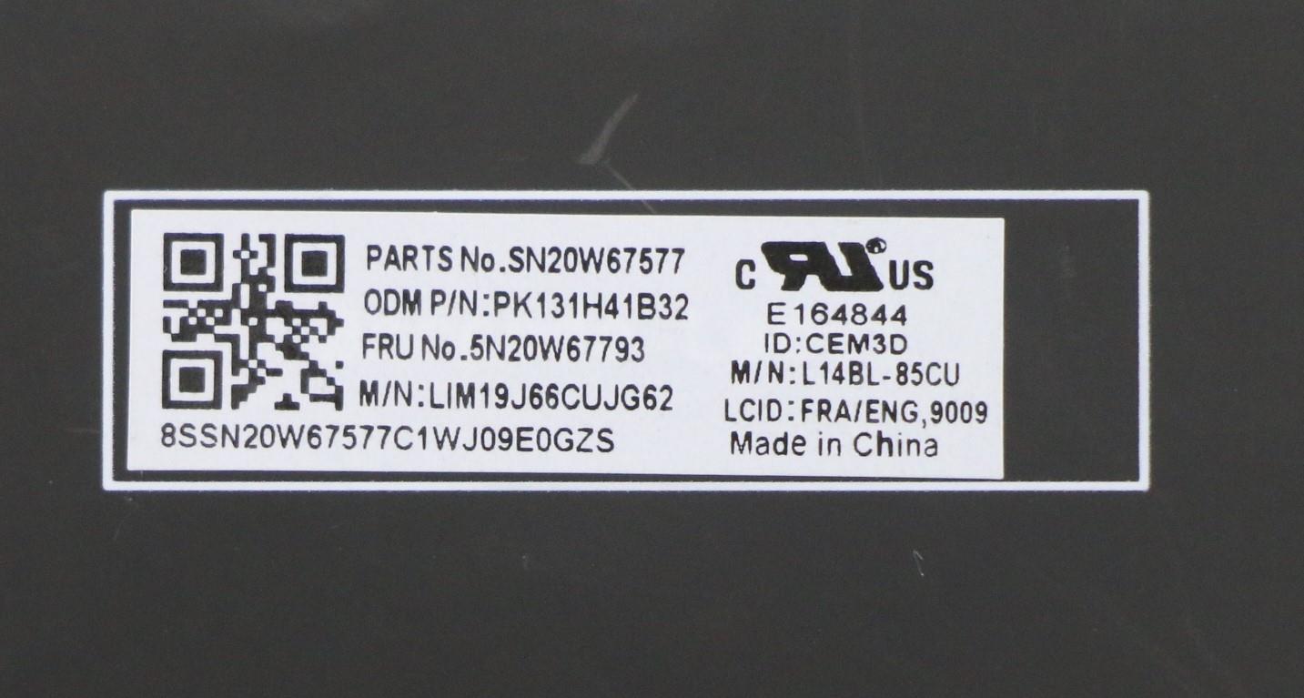 Lenovo Keyboard, Internal - 5N20W67793