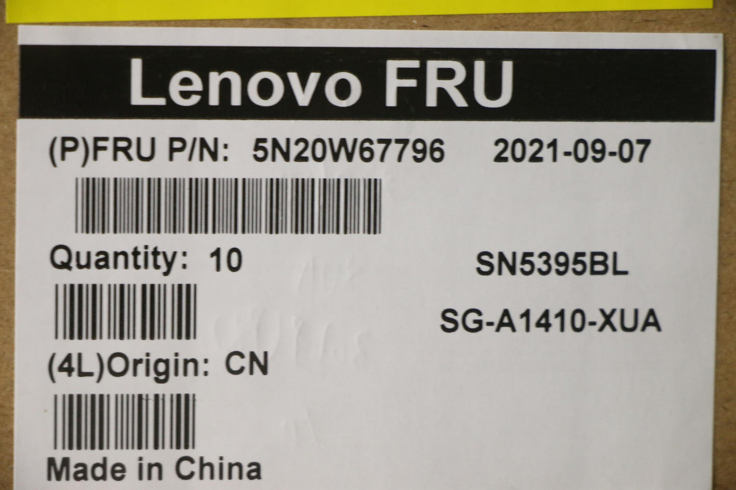 Lenovo Keyboard, Internal - 5N20W67796