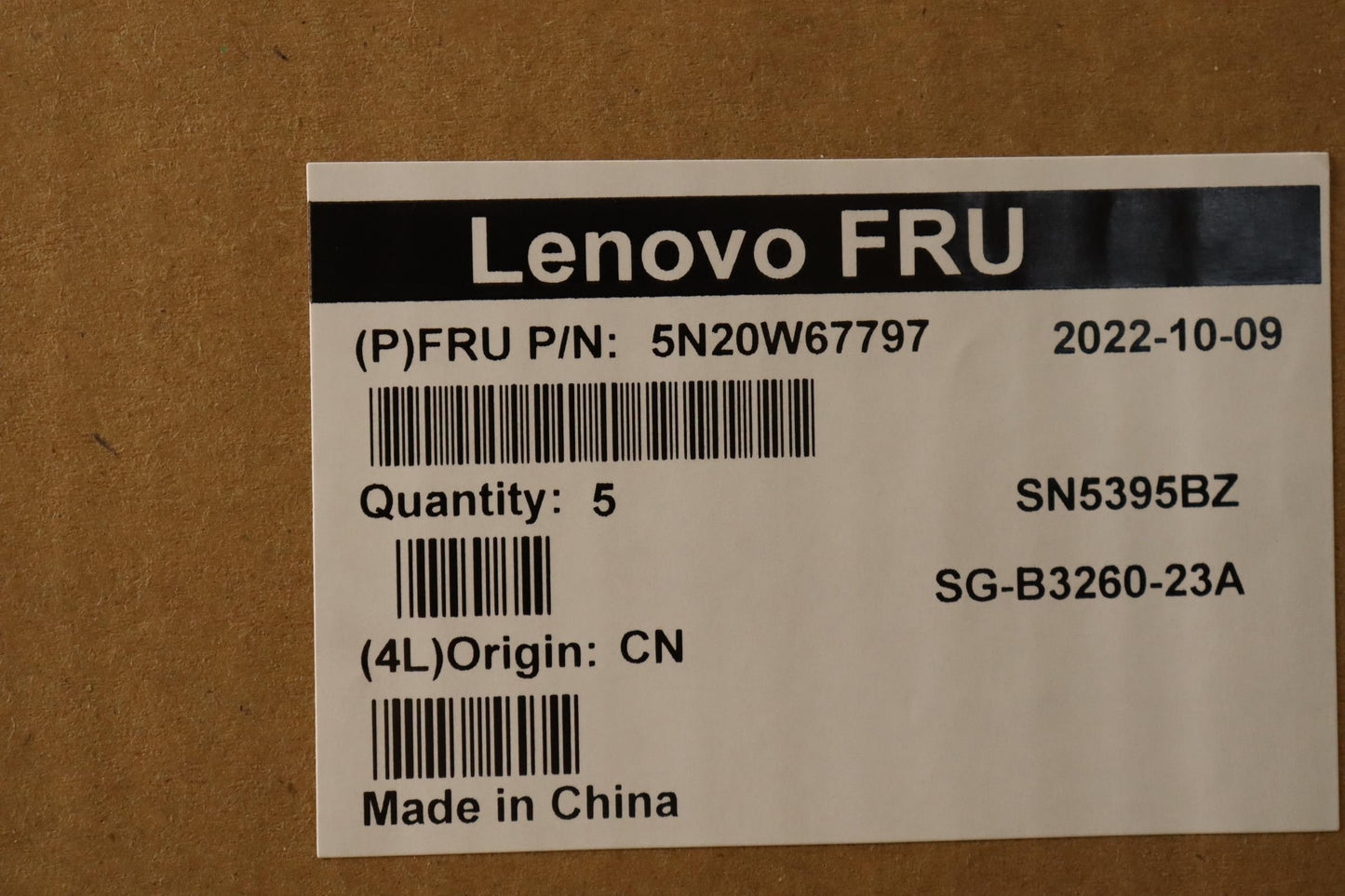 Lenovo Keyboard, Internal - 5N20W67797