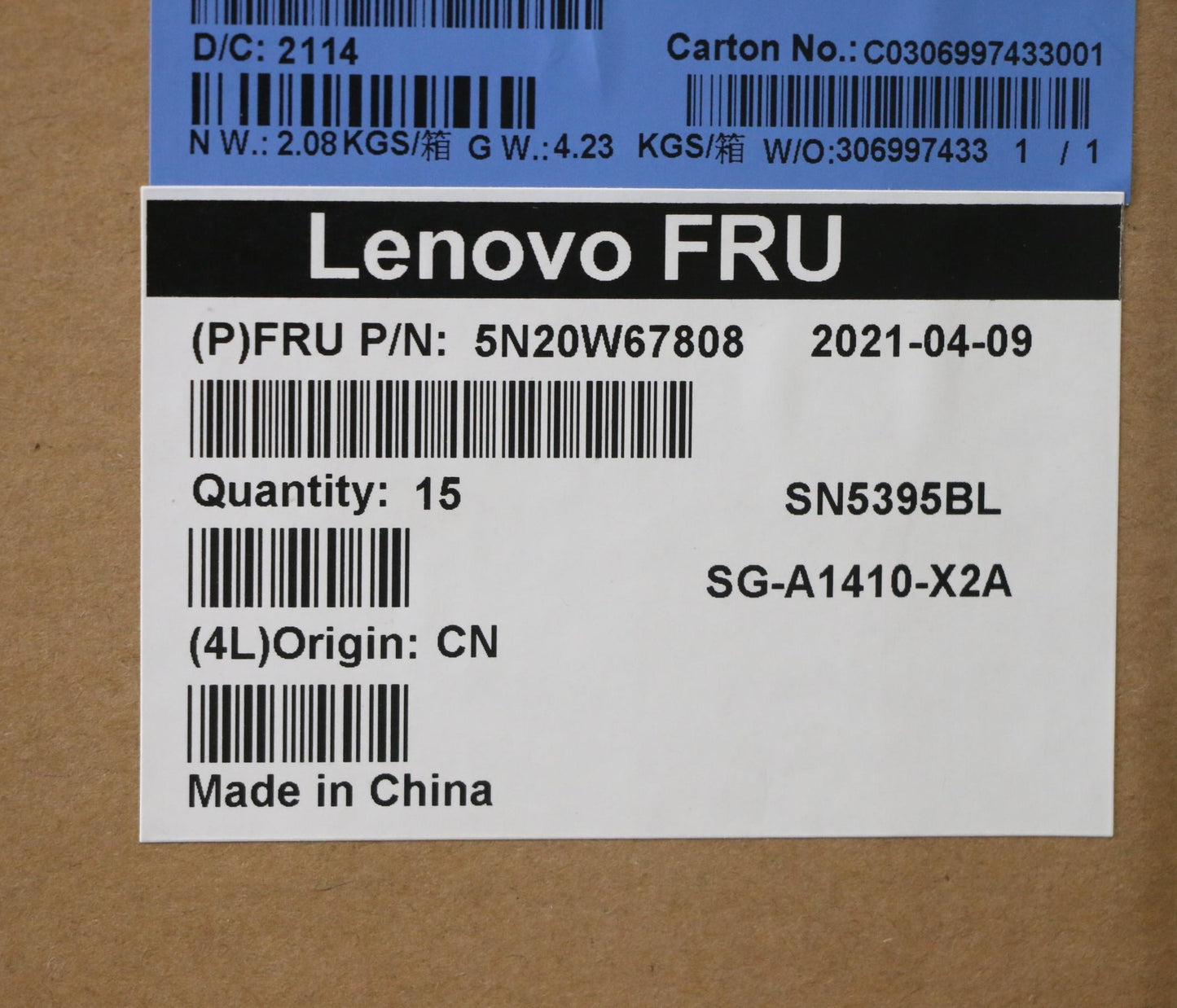 Lenovo Keyboard, Internal - 5N20W67808