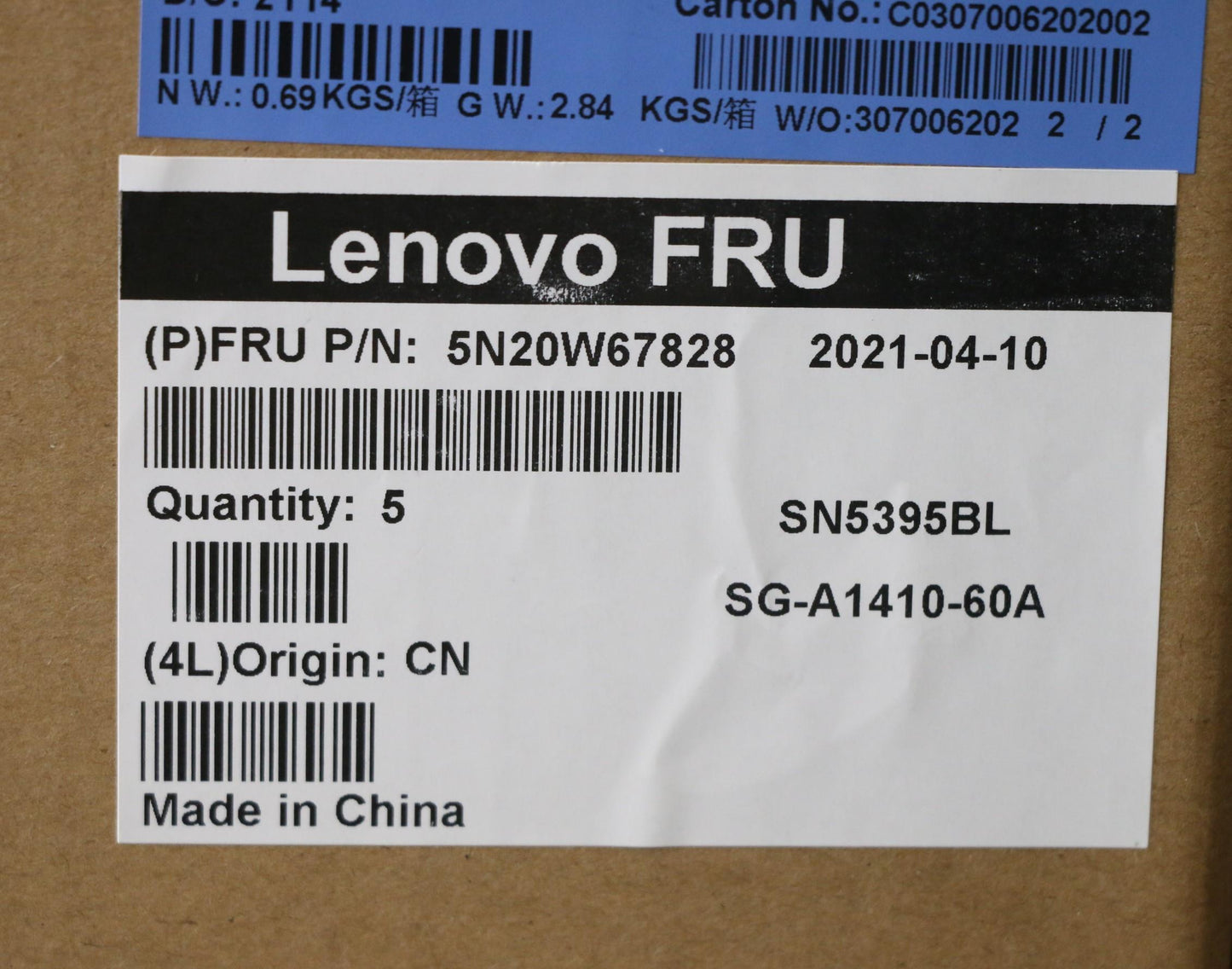 Lenovo Keyboard, Internal - 5N20W67828
