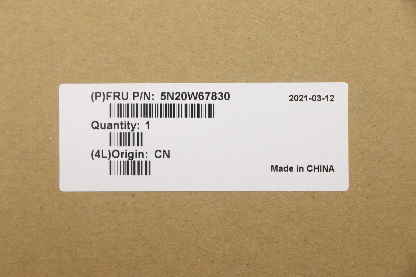 Lenovo Keyboard, Internal - 5N20W67830