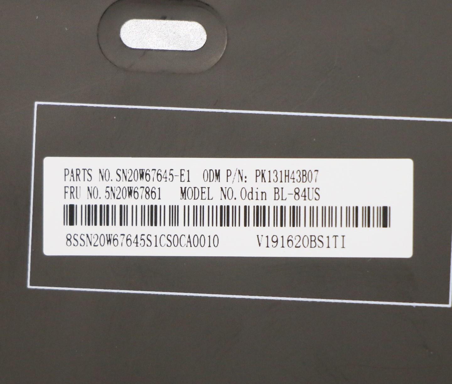 Lenovo Keyboard, Internal - 5N20W67861