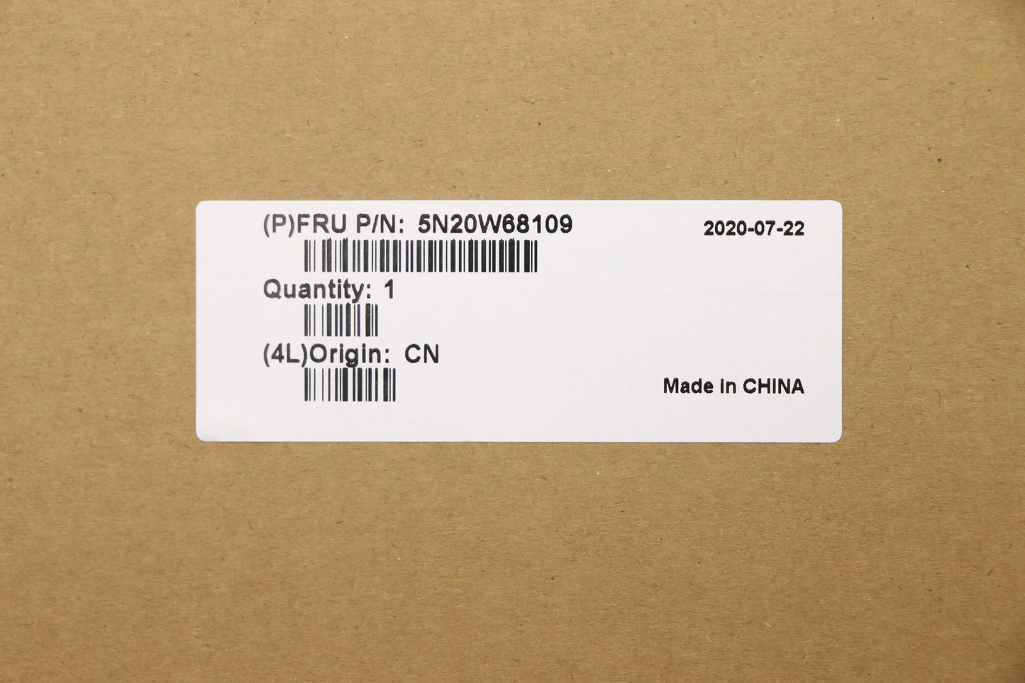 Lenovo CS20L Numeric Keyboard, Chicony, Non-Backlit, Black, English - 5N20W68109