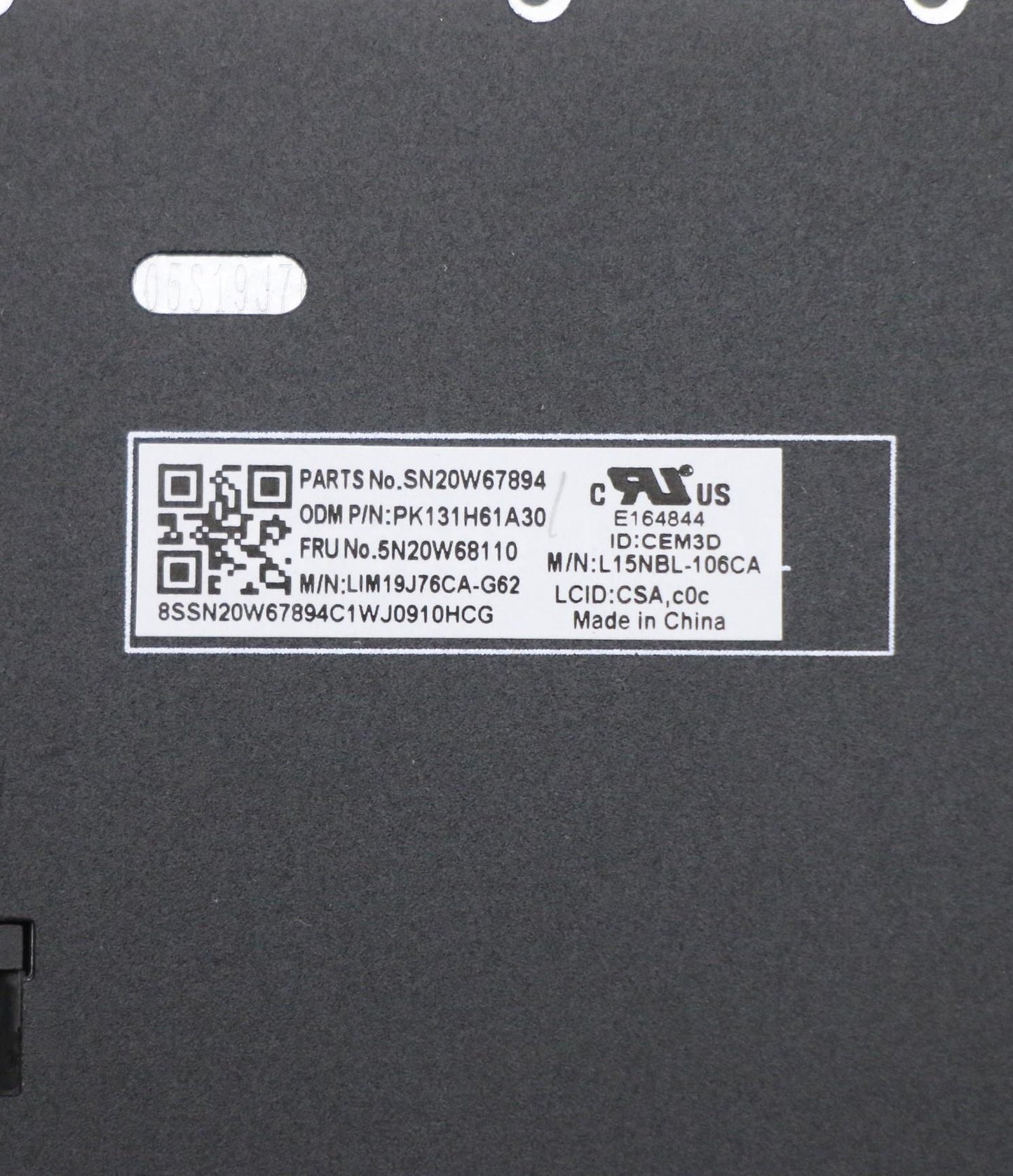Lenovo Keyboard, External - 5N20W68110