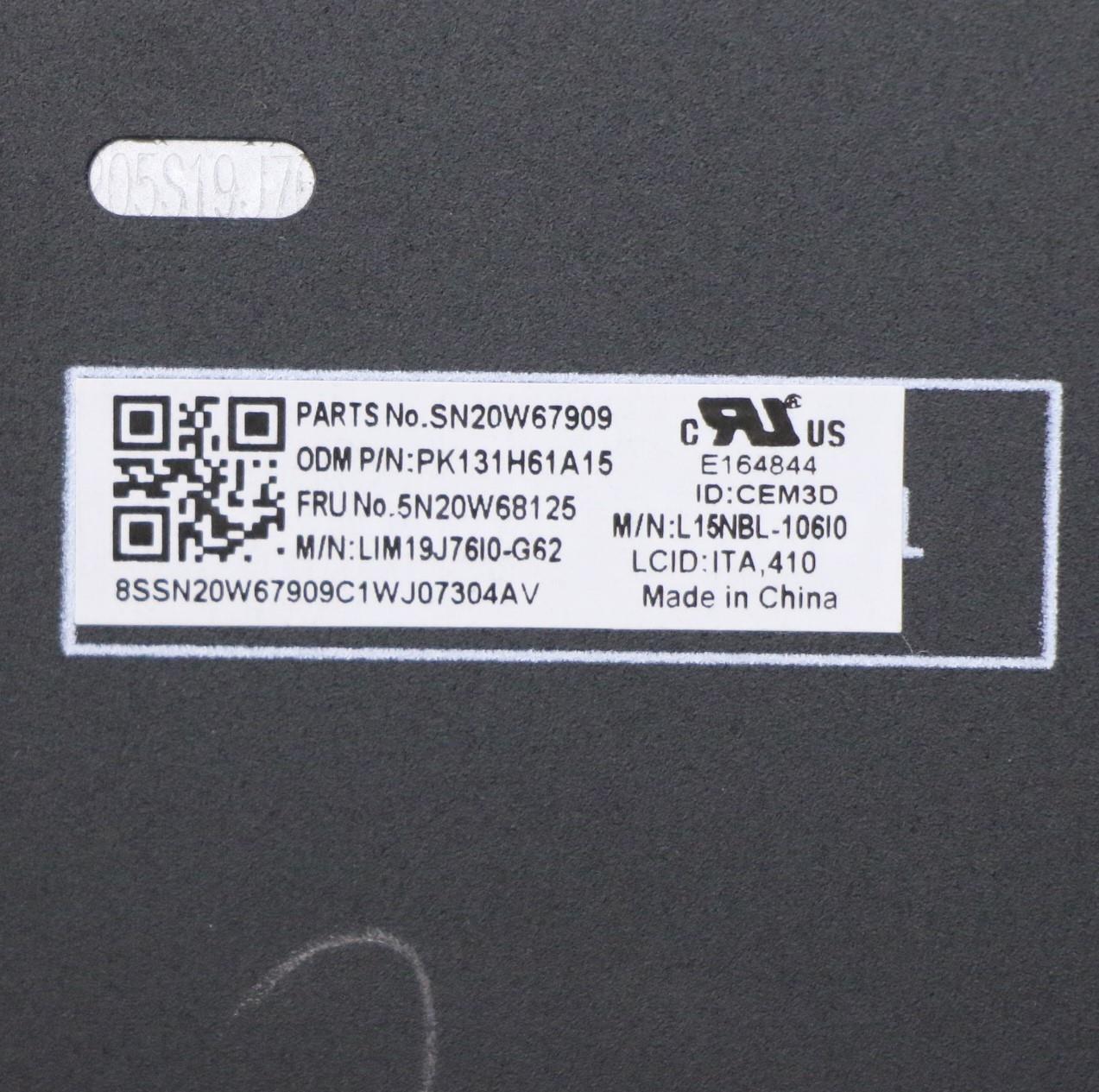 Lenovo Keyboard, External - 5N20W68125