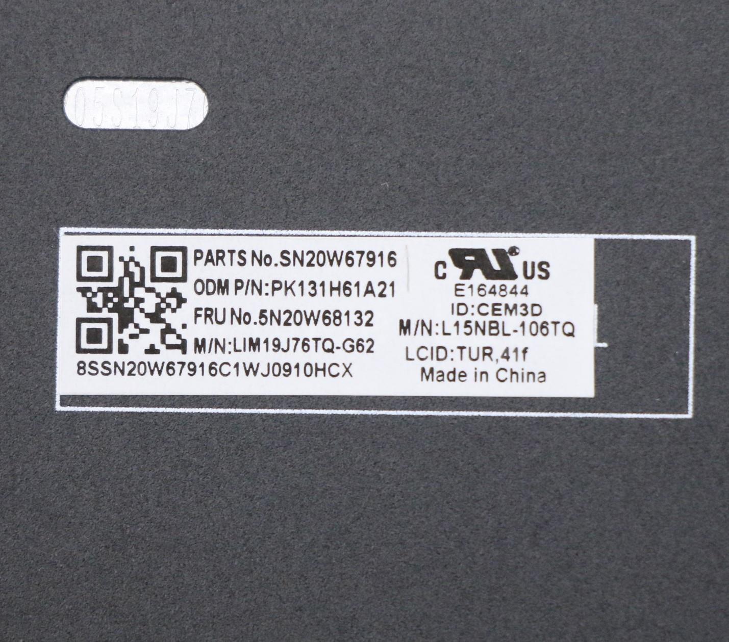 Lenovo Keyboard, External - 5N20W68132