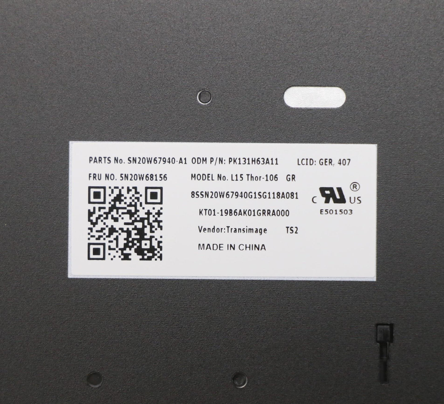 Lenovo Nb_Kyb Cs20L Num Kbd Trinblbge - 5N20W68156